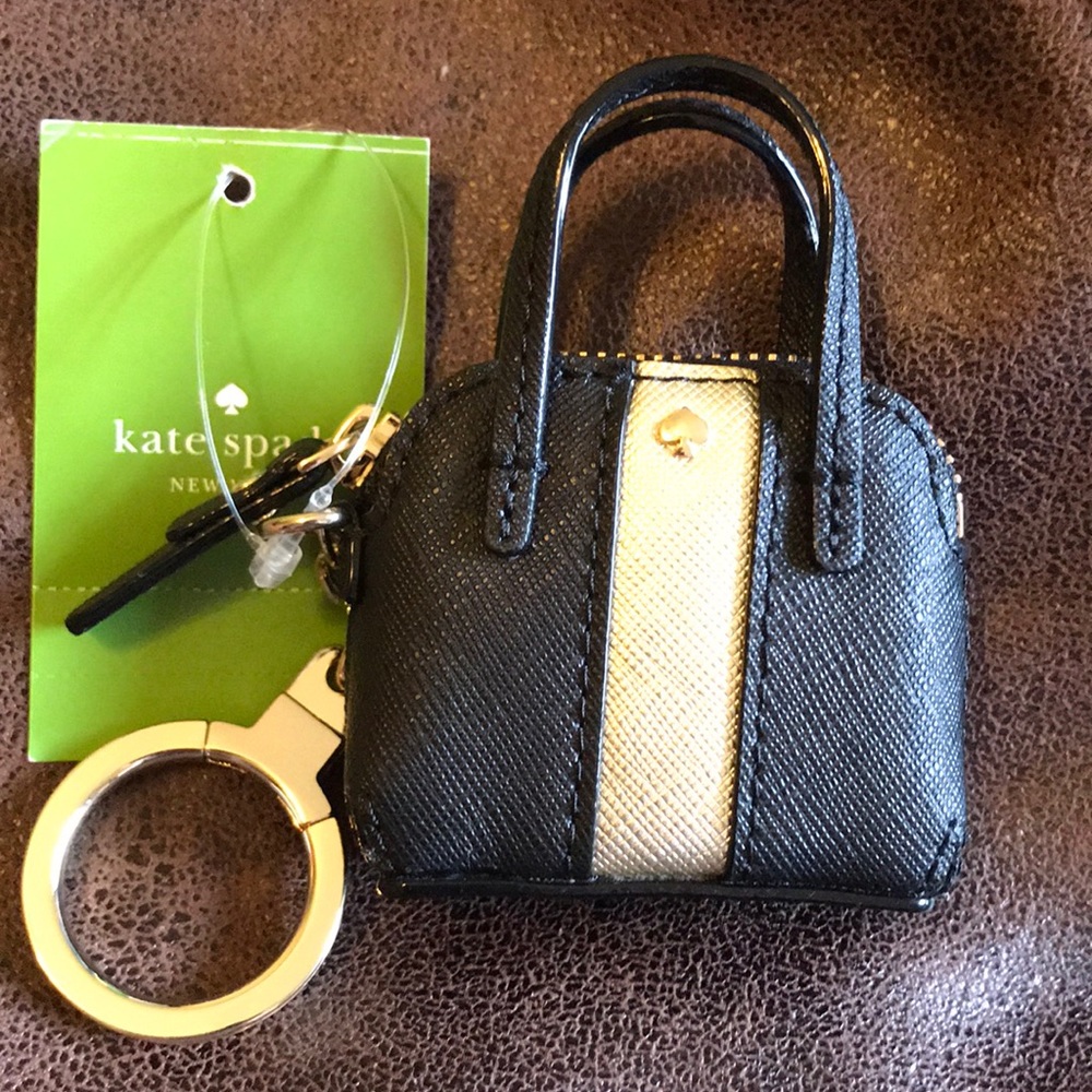 Kate Spade Racer Stripe Maise Keychain